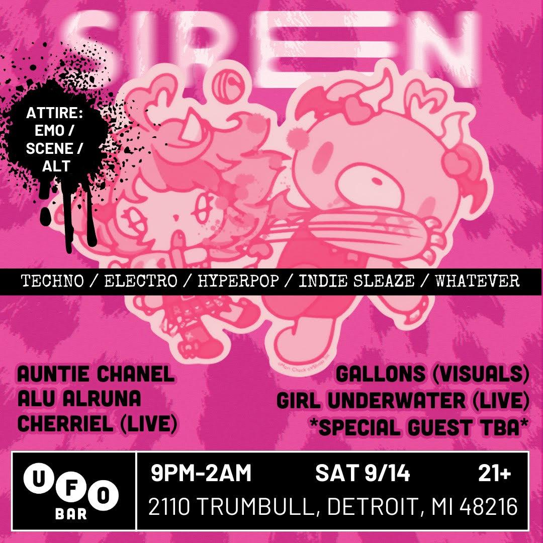 Siren Ft Alu Alruna / Auntie Chanel / Cherriel (Live) / Girl Underwater (Live)