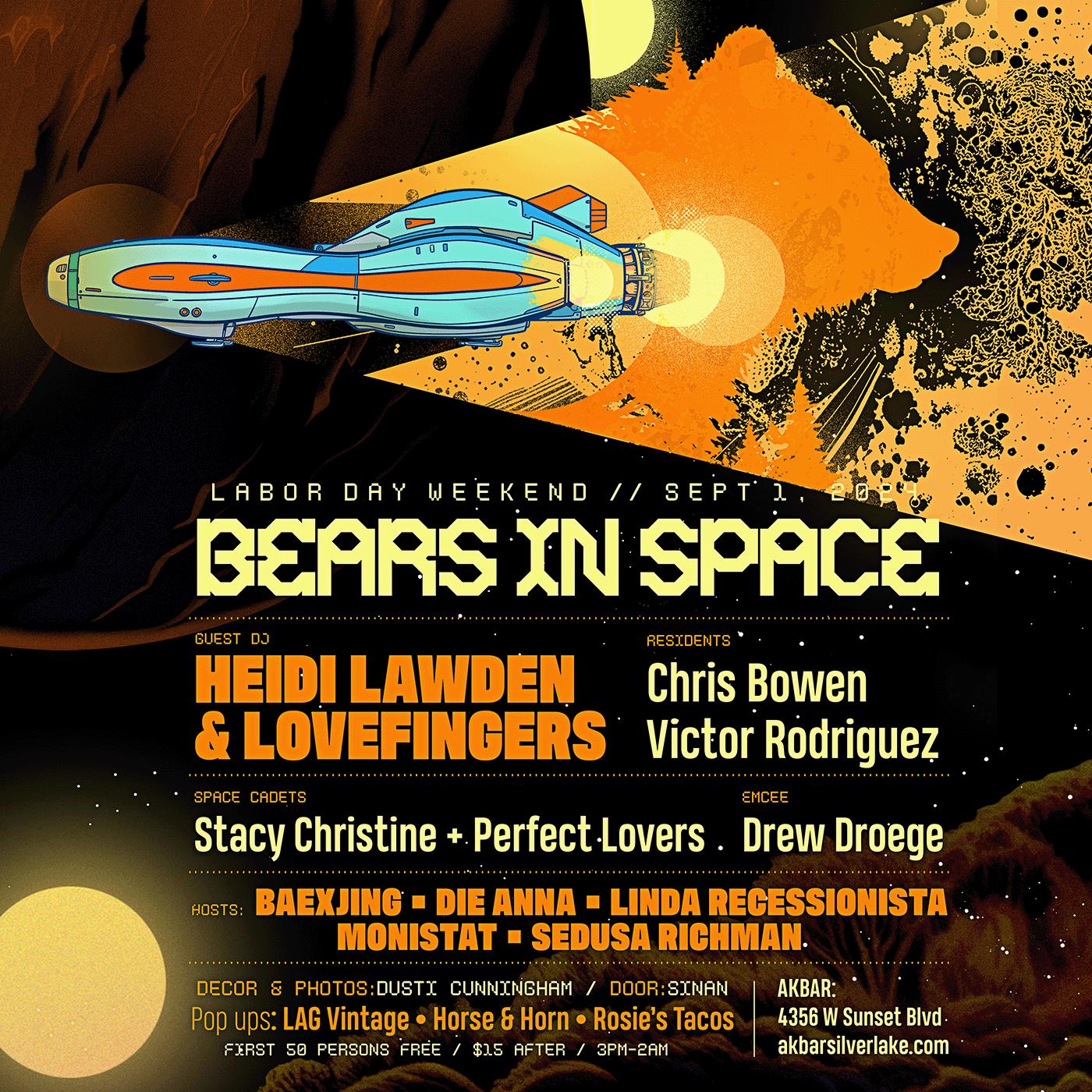 Bears In Space Lot Party Season Closer