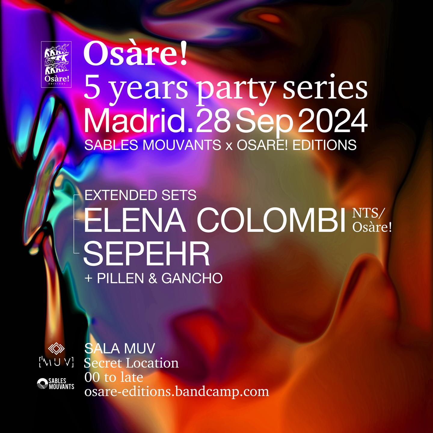 Sables Mouvants X Osare! Editions - Elena Colombi + Sepehr