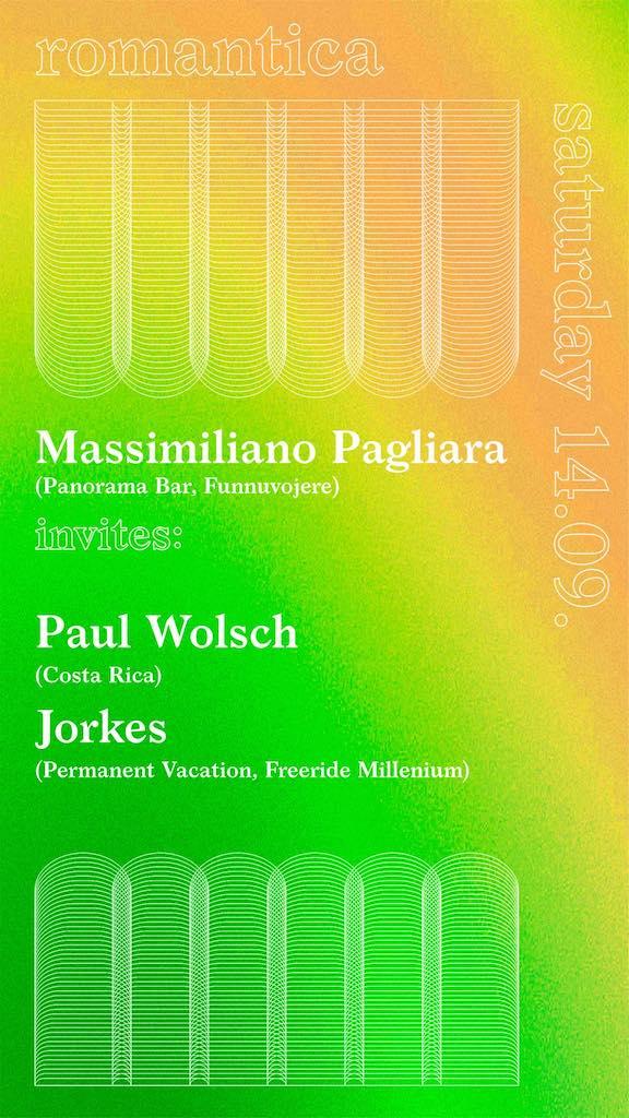 Massimiliano Pagliara (Panorama Bar, Funnuvojere) Invites Paul Wolsch & Jorkes