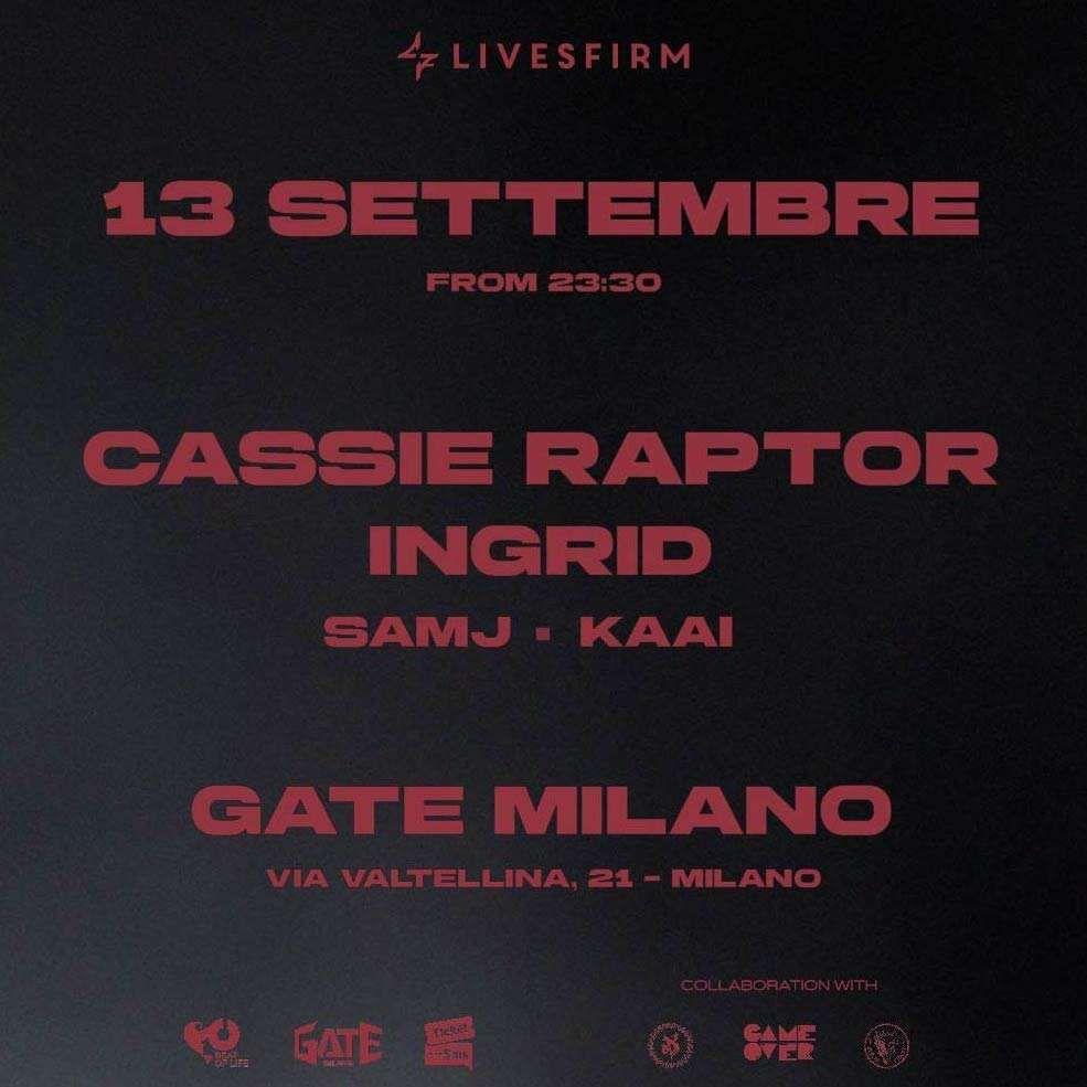 Cassie Raptor + Ingrid - Gate Milano