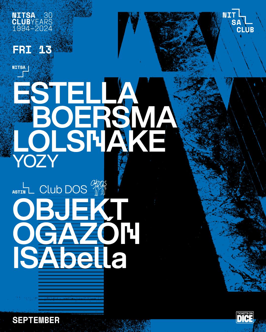 Estella Boersma · Lolsnake / Club Dos: Objekt · Ogazón · Isabella