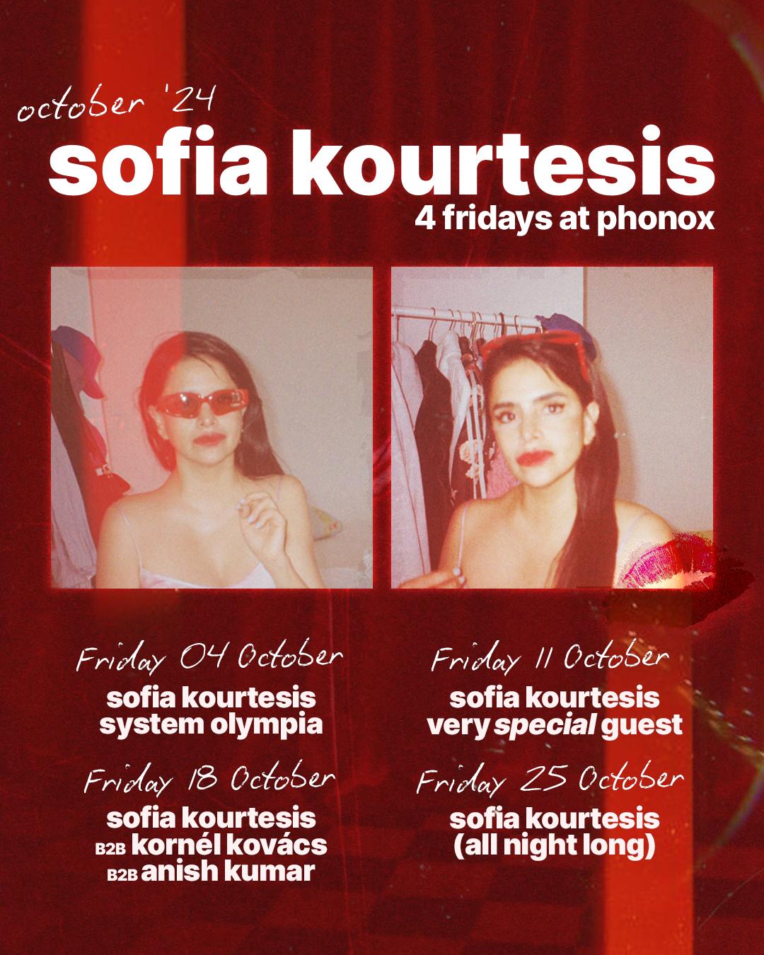 Sofia Kourtesis B2B Kornél Kovács B2B Anish Kumar - 4 Fridays (18Th October)