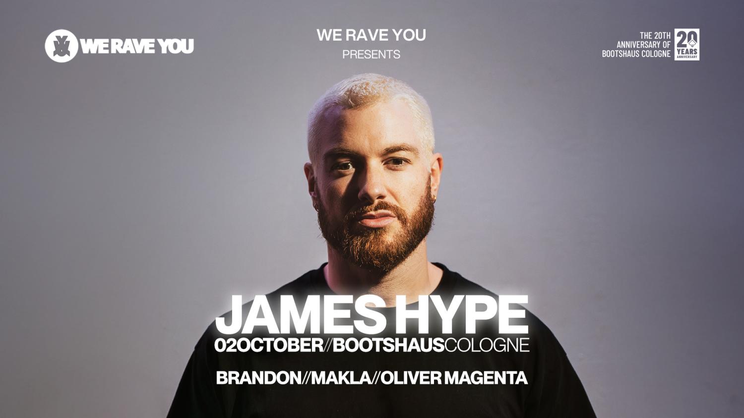 James Hype Pres. By 20 Years Bootshaus