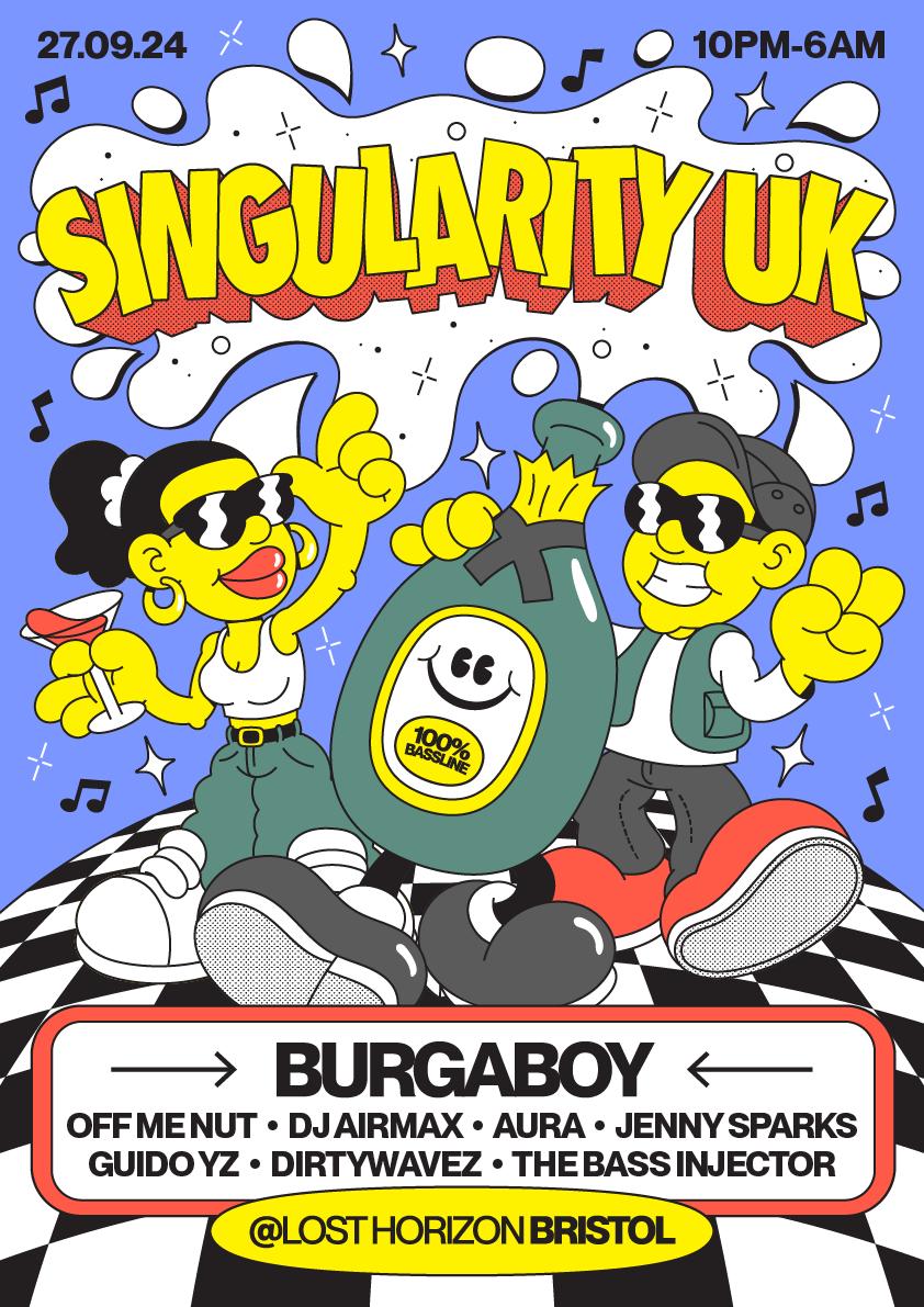 Singularity Uk: Burgaboy, Off Me Nut, Dj Airmax, Jenny Sparks  (100% Bassline)