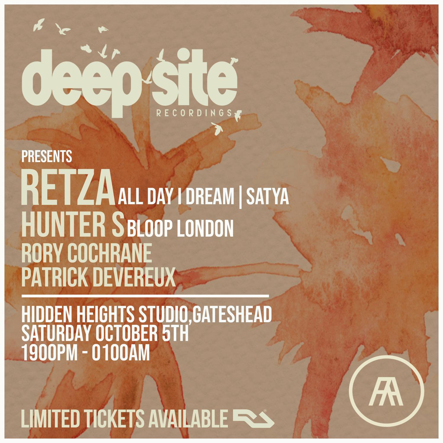 Deep Site Recordings Presents Retza (All Day I Dream/Satya Records)