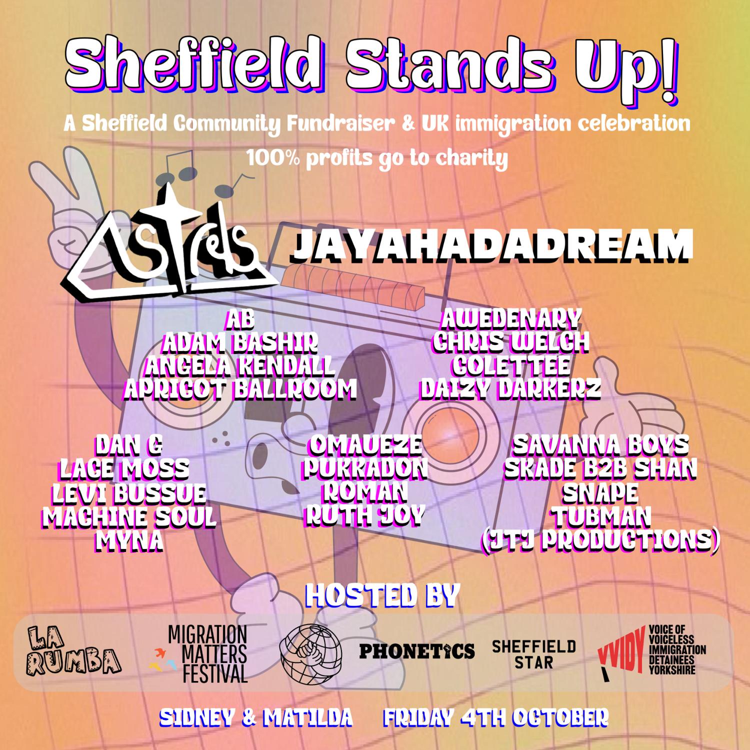 Sheffield Stands Up! A Uk Immigration Celebration And Community Fundraiser