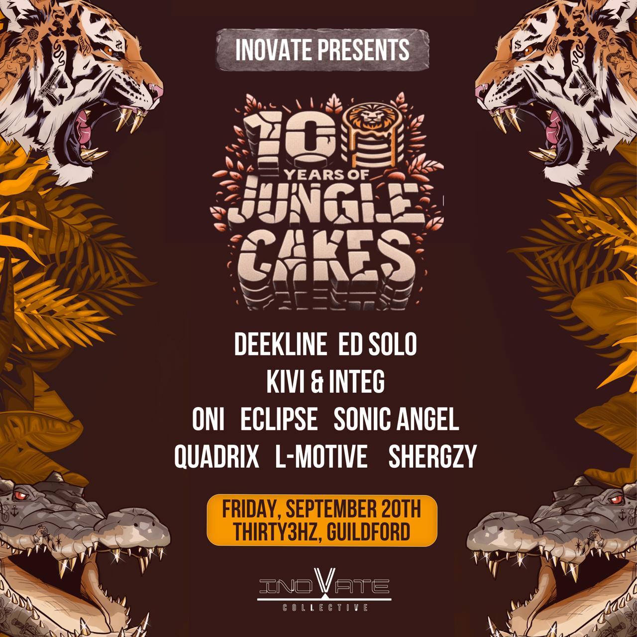 10 Years Jungle Cakes - Guildford