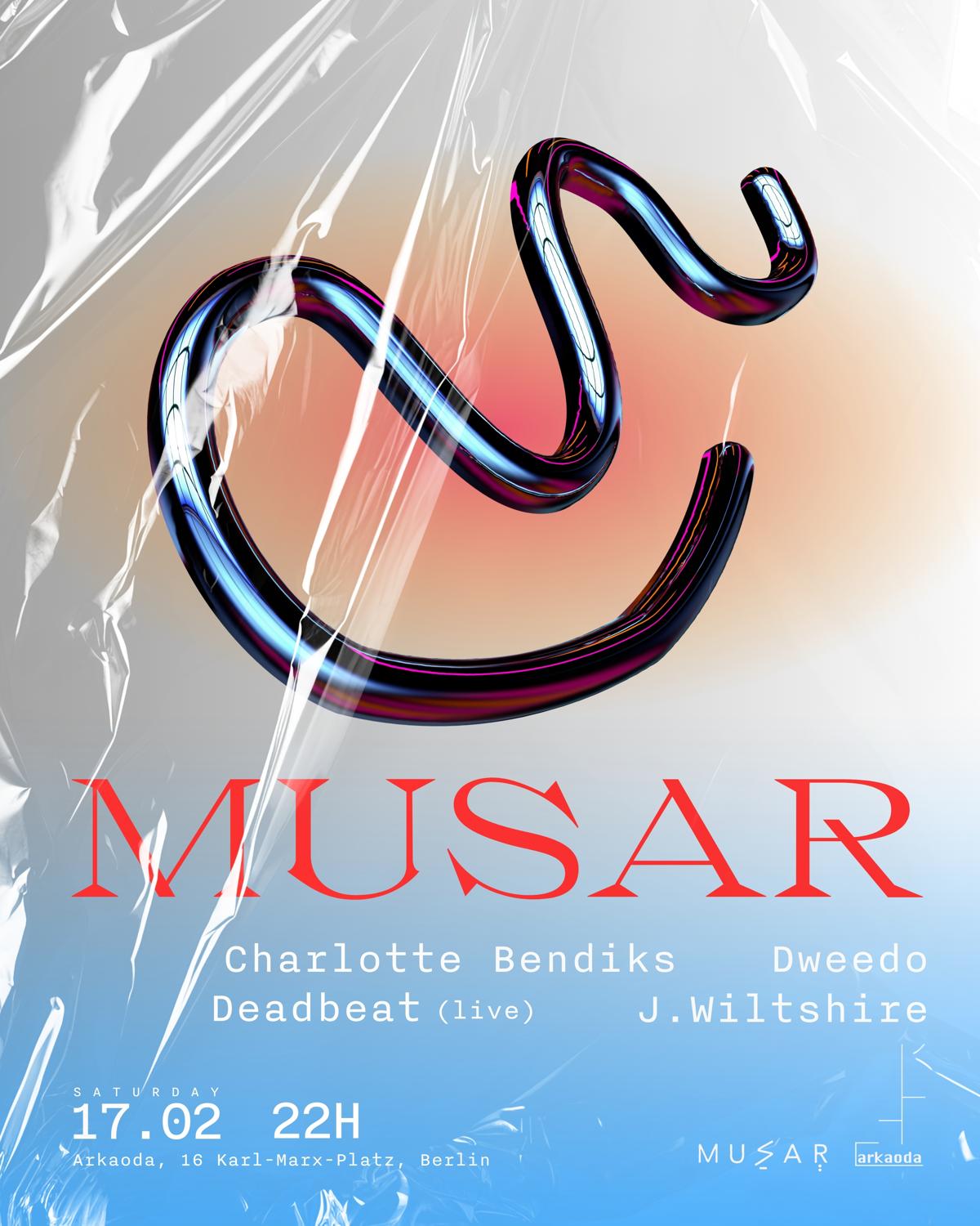 Musar: Deadbeat (Live) + Charlotte Bendiks + J.Wiltshire + Dweedo