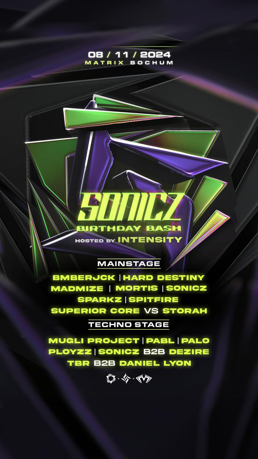 Sonicz B-Day Bash - Hardstyle & Techno