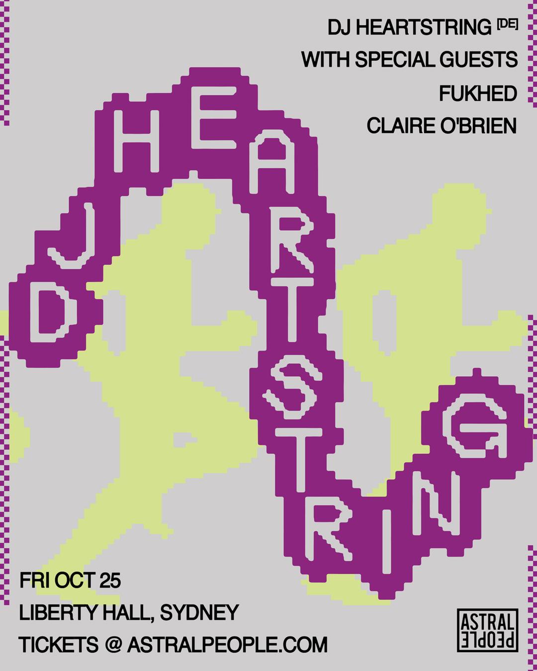 Dj Heartstring W/ Fukhed & Claire O'Brien