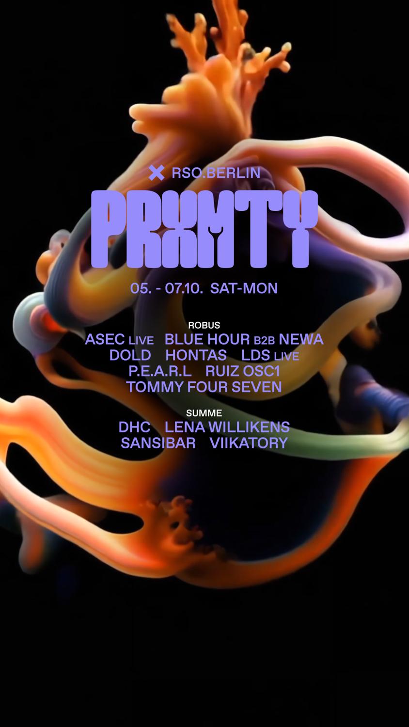 Prxmty W/ Asec, Tommy Four Seven, Blue Hour B2B Newa, Lds, Dold & Hontas