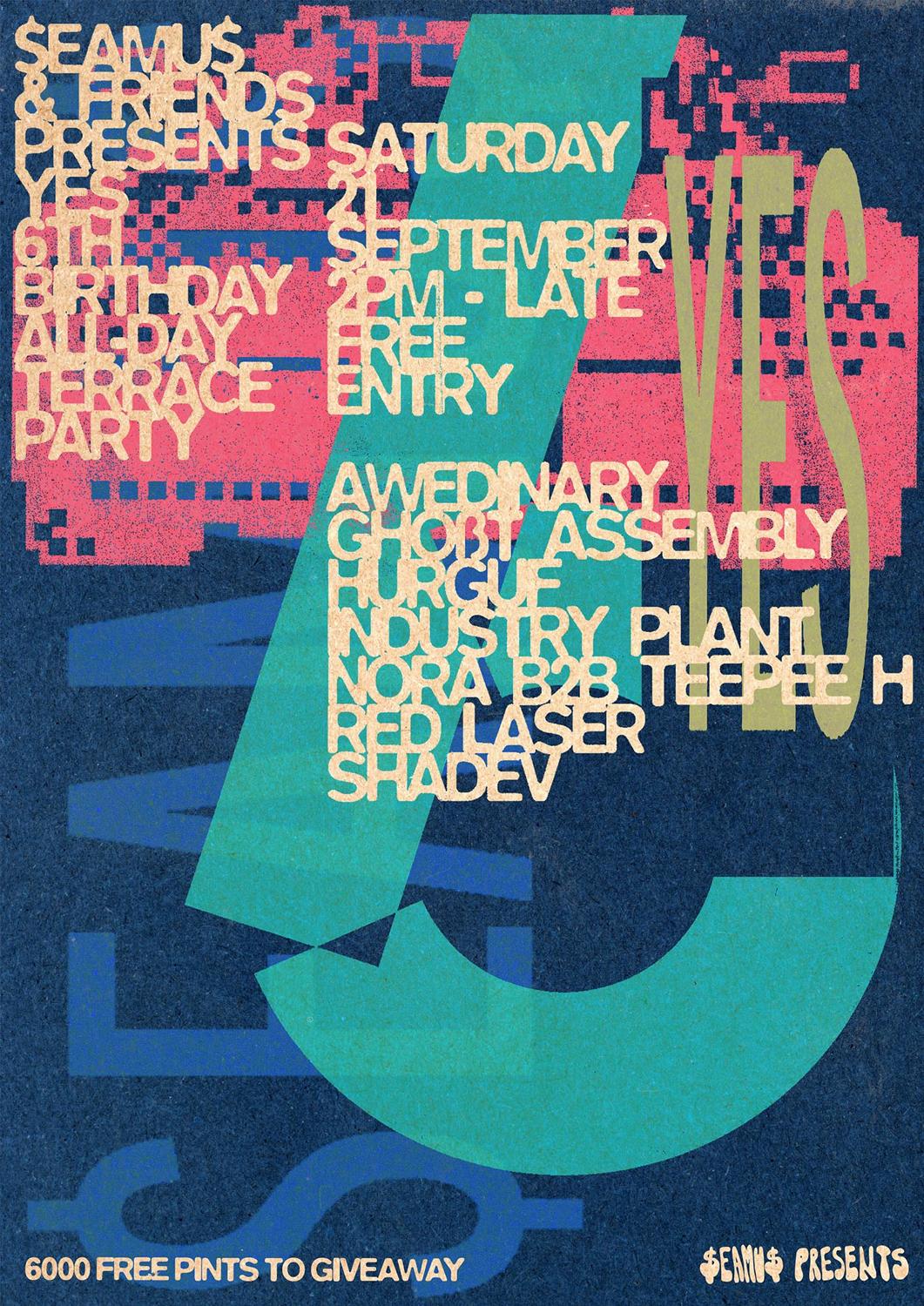 Yes 6Th Birthday All-Day Terrace Party