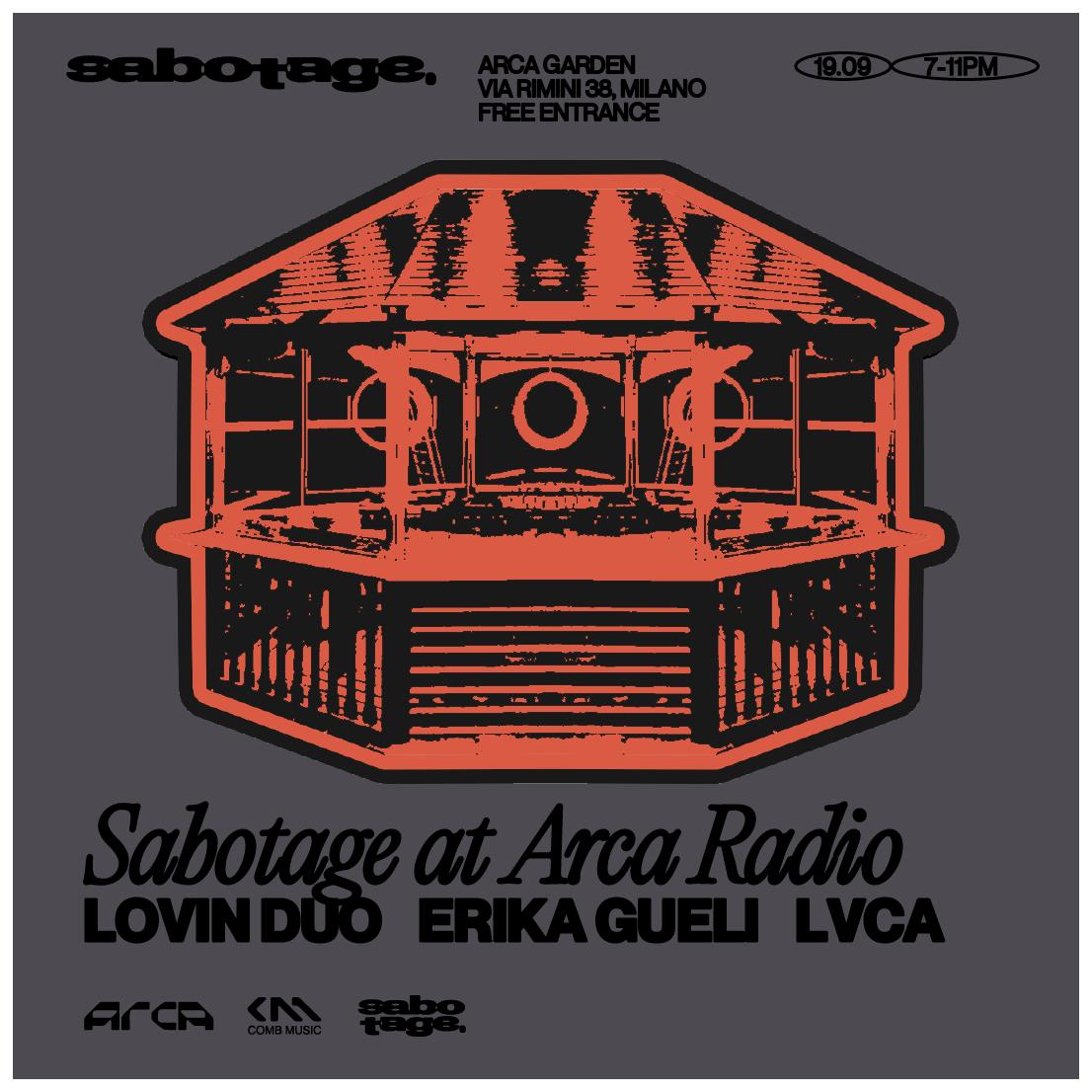 Sabotage Milano At Arca Radio