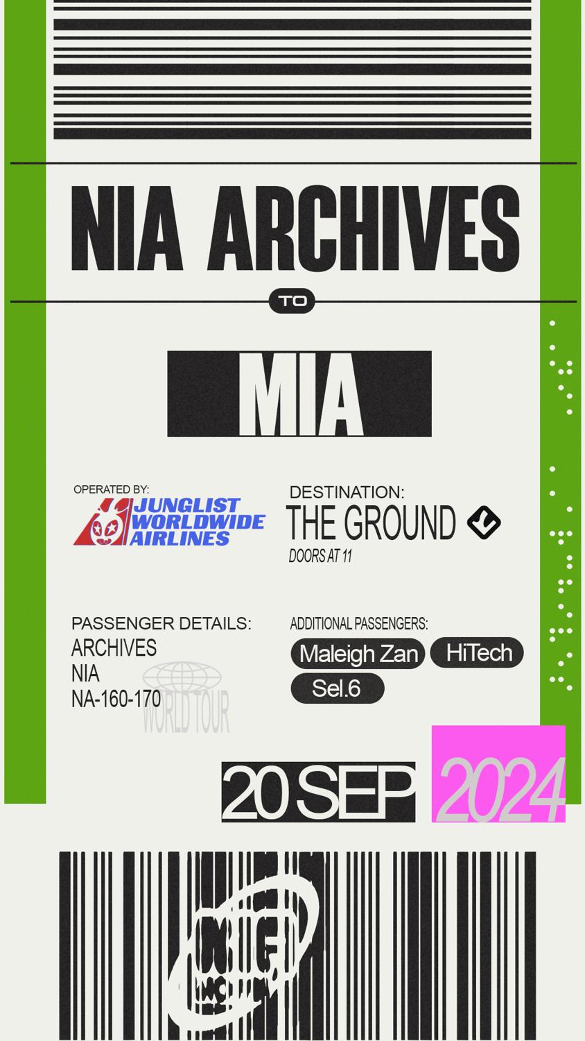 Space Opening Parties: Nia Archives