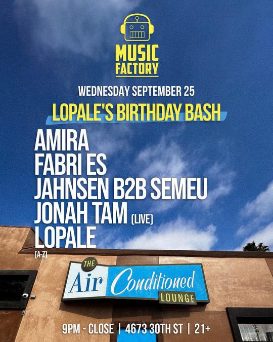 Music Factory: Lopale'S Birthday Bash