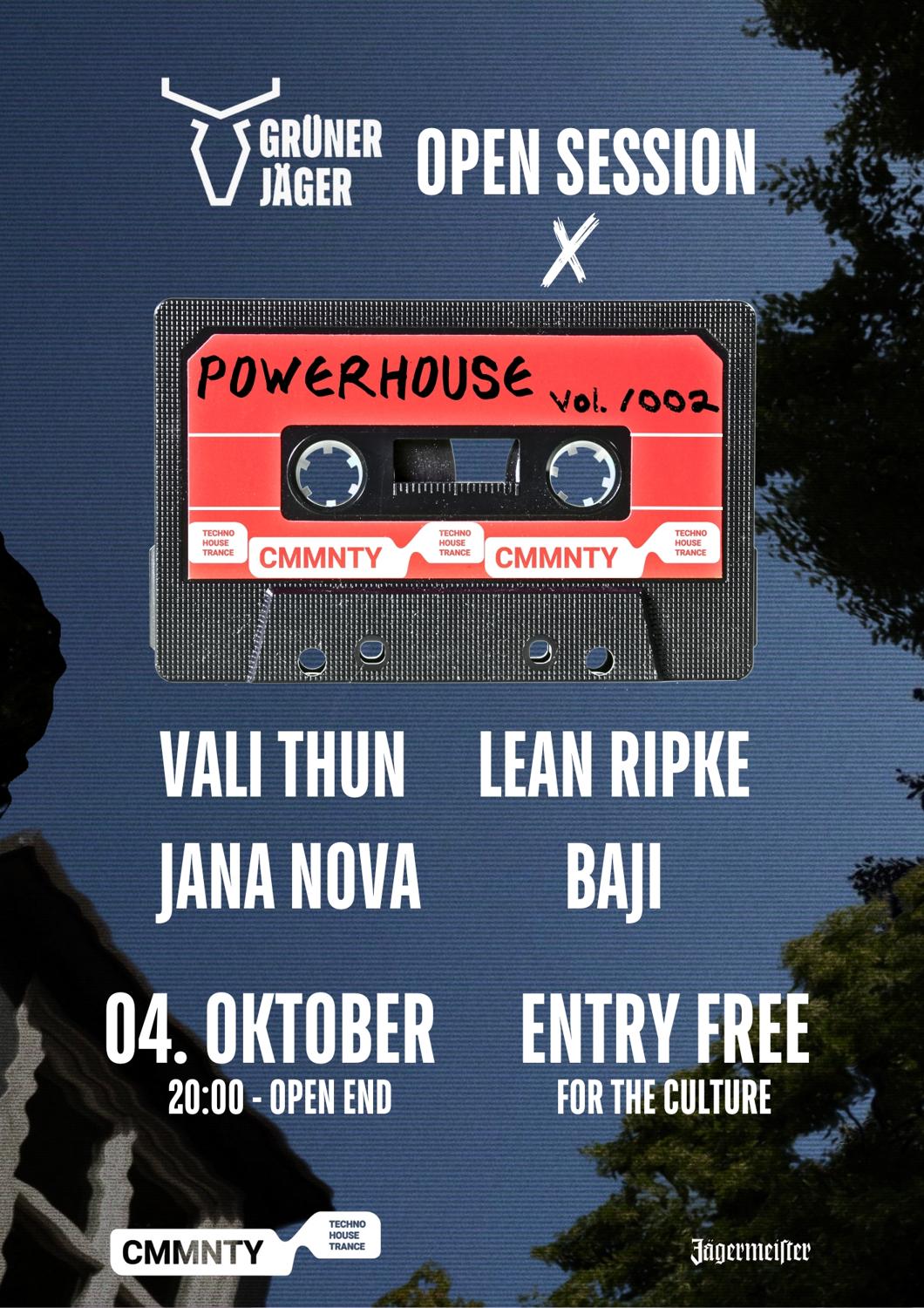 Grüner Jäger Open Session X Powerhouse Vol. 002