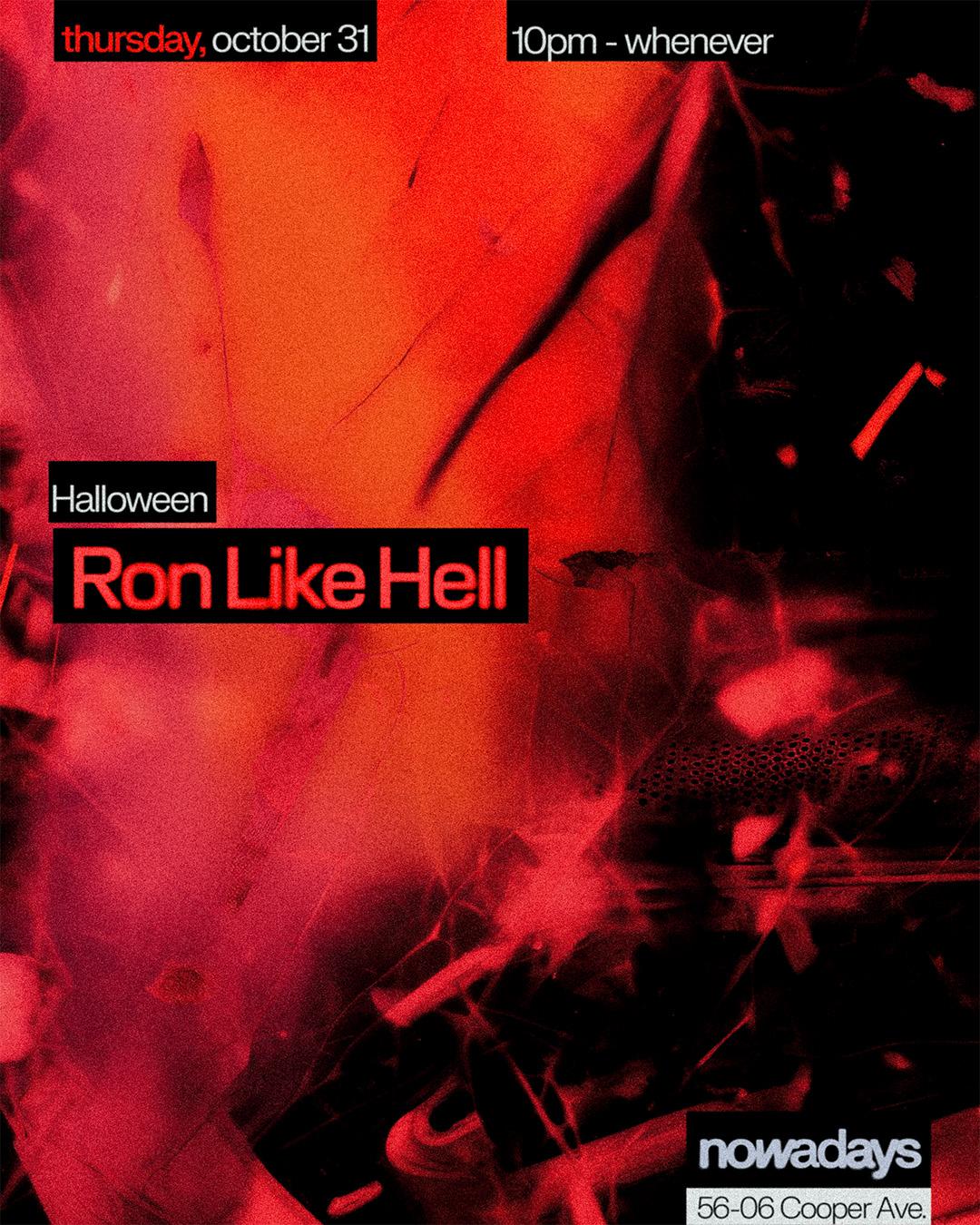 Halloween: Ron Like Hell All Night