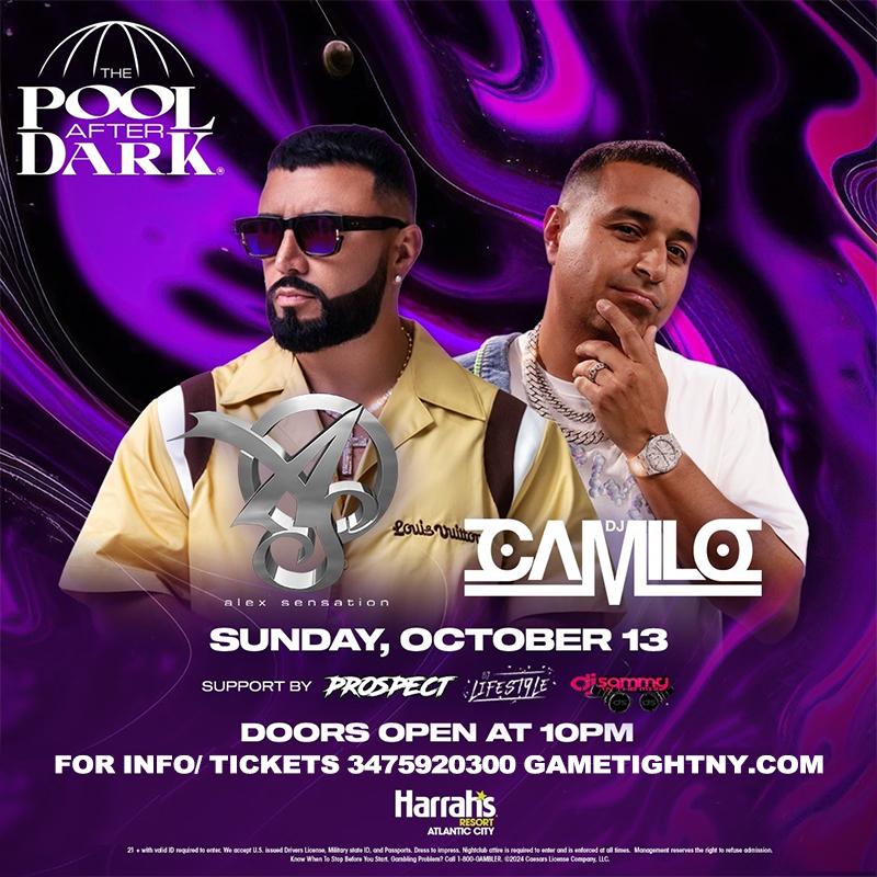 Dj Camilo & Alex Sensation Columbus Day Sunday Harrahs Pool Party 2024