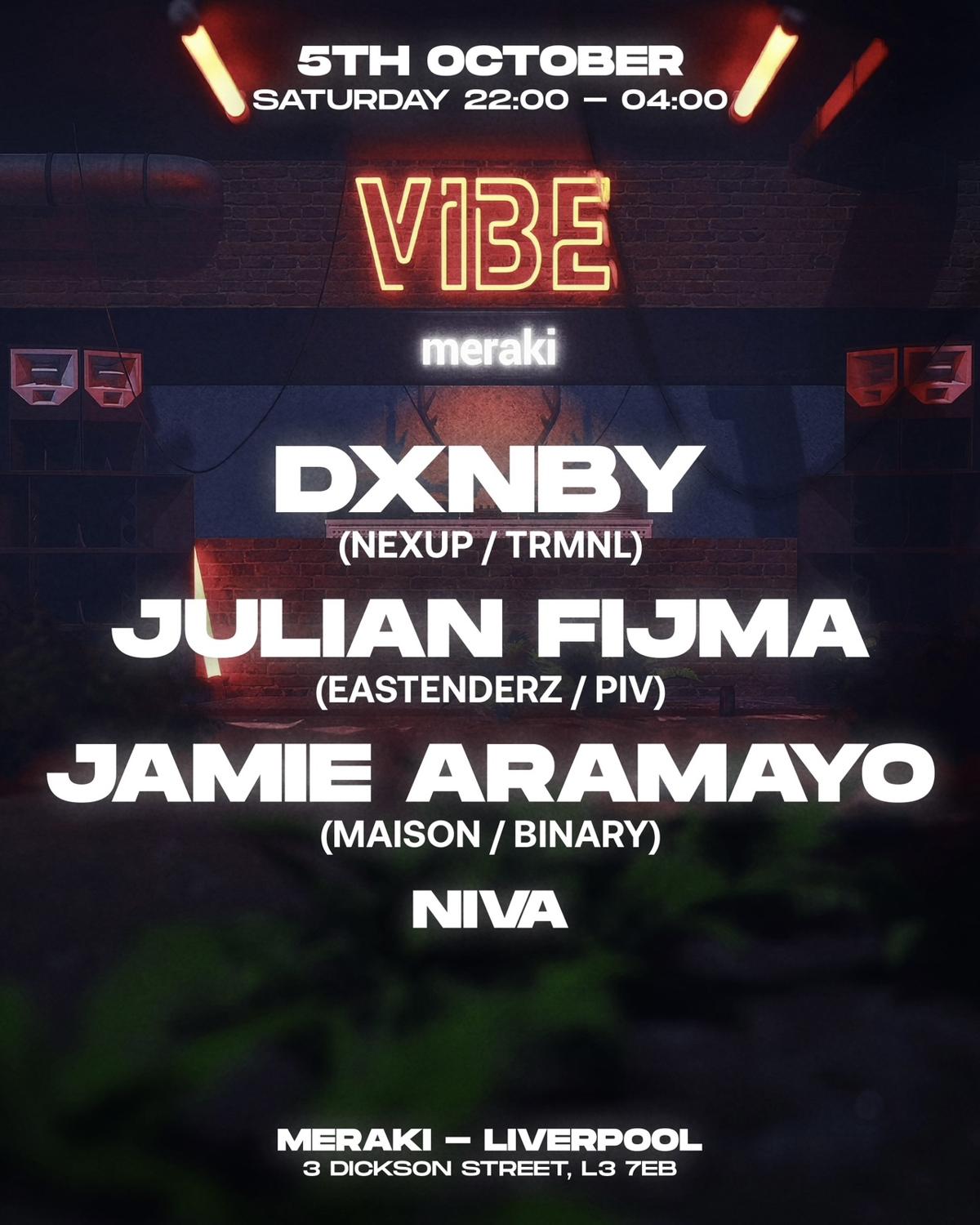 Vibe 5Th Birthday - Eastenderz: Dxnby, Julian Fijma, Jamie Aramayo + More