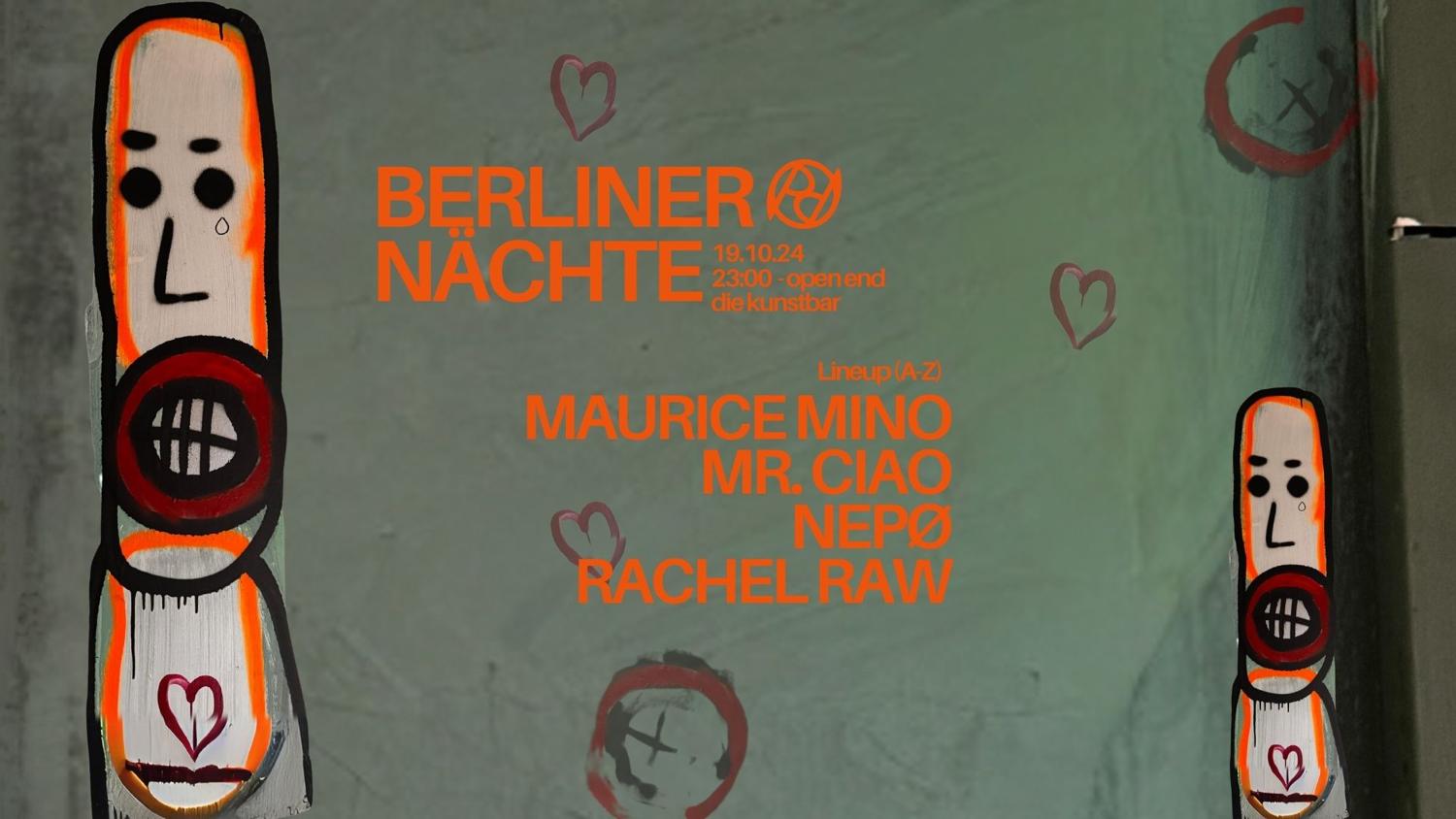 Petrified Phoenix Presents Berliner Nächte With Maurice Mino, Rachel Raw, Mr. Ciao & Nepø