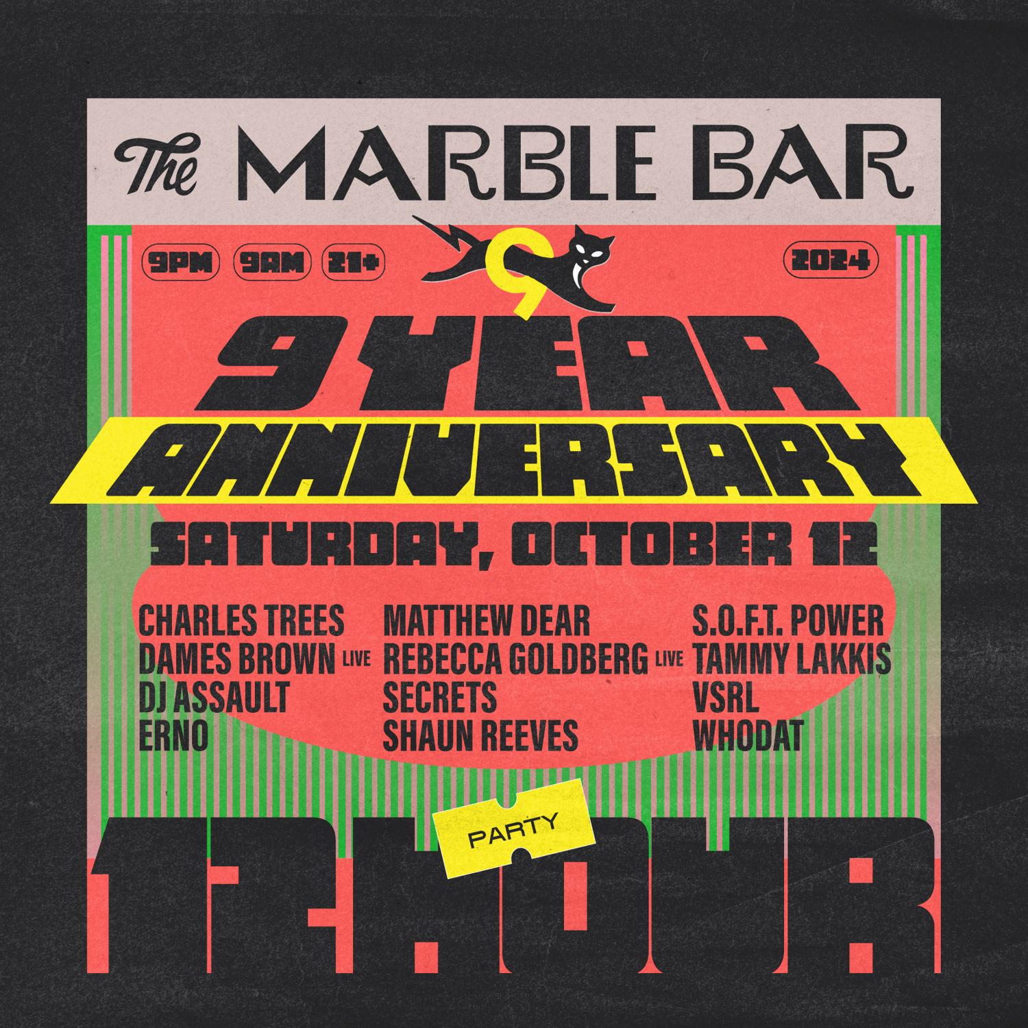 12 Hour Party - Marble Bar'S 9 Year Anniversary