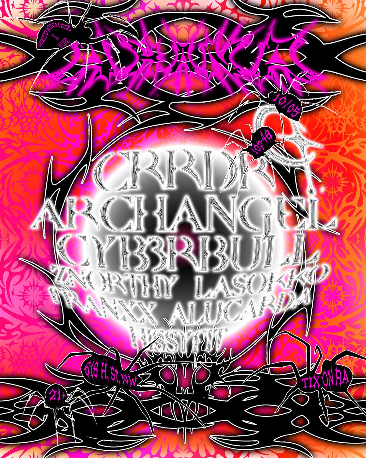 Xunt X Ghettowitchez Presents Araña Feat Crrdr, Archangel, Cyb3Rbull