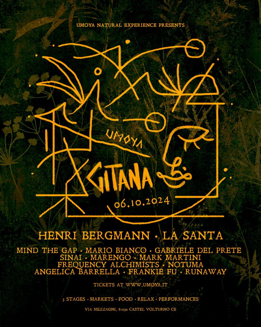 Umoya Presents Gitana W Henri Bergmann, La Santa And Many More