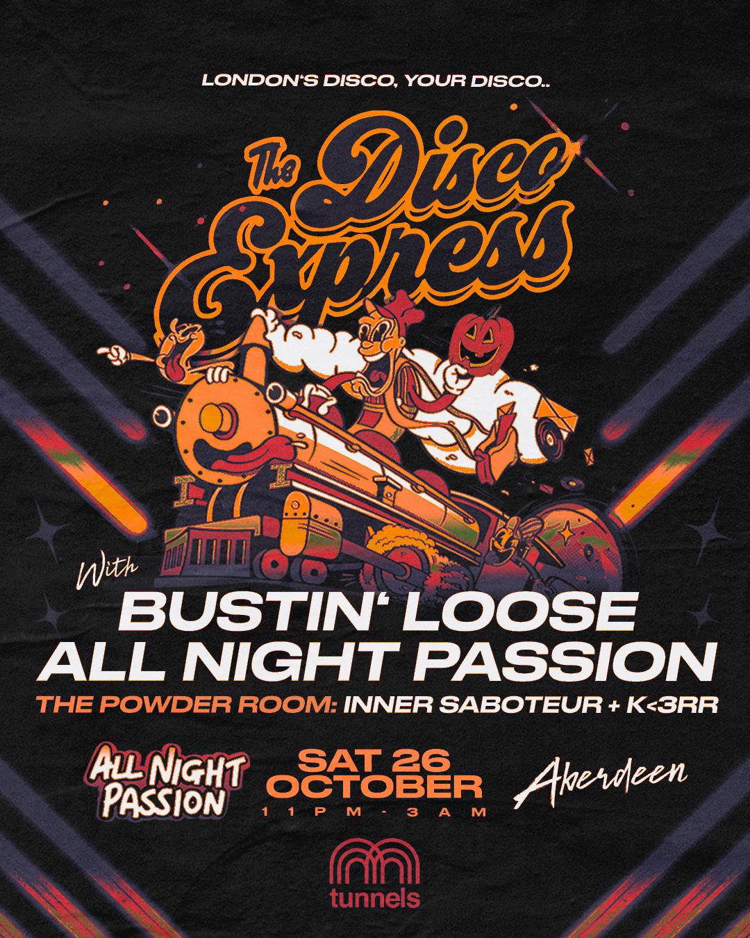 All Night Passion X The Disco Express: The Halloween Disco