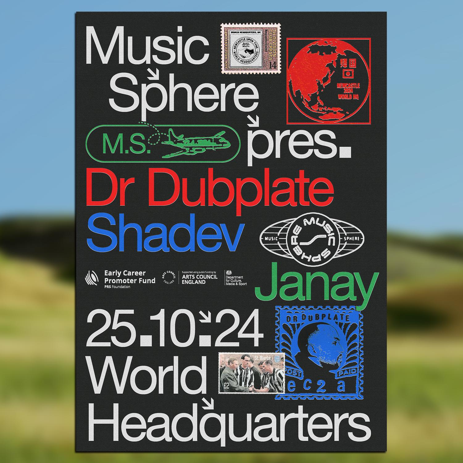 Music Sphere Presents Dr Dubplate, Shadev & Janay