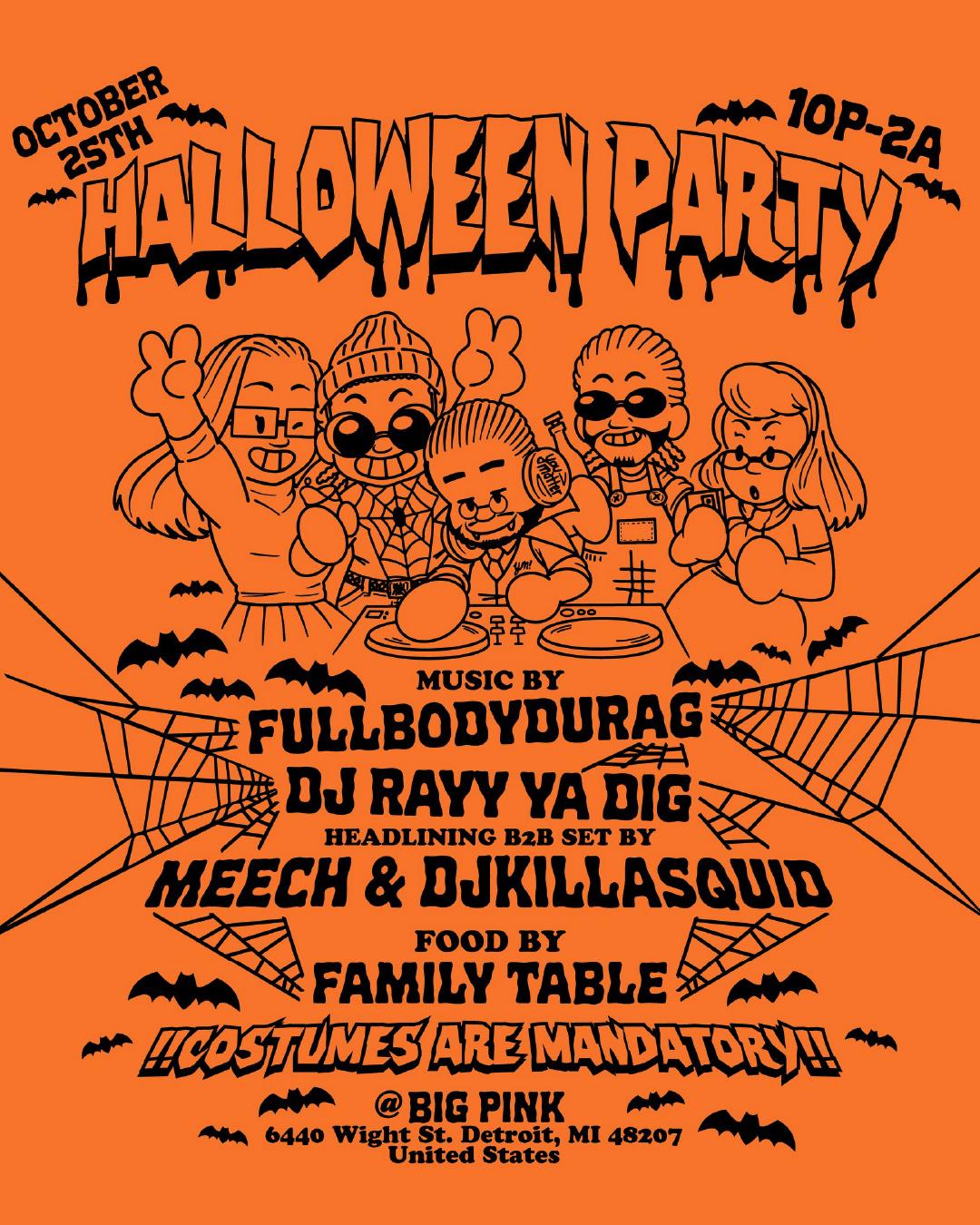 Big Pink'S Halloween Party