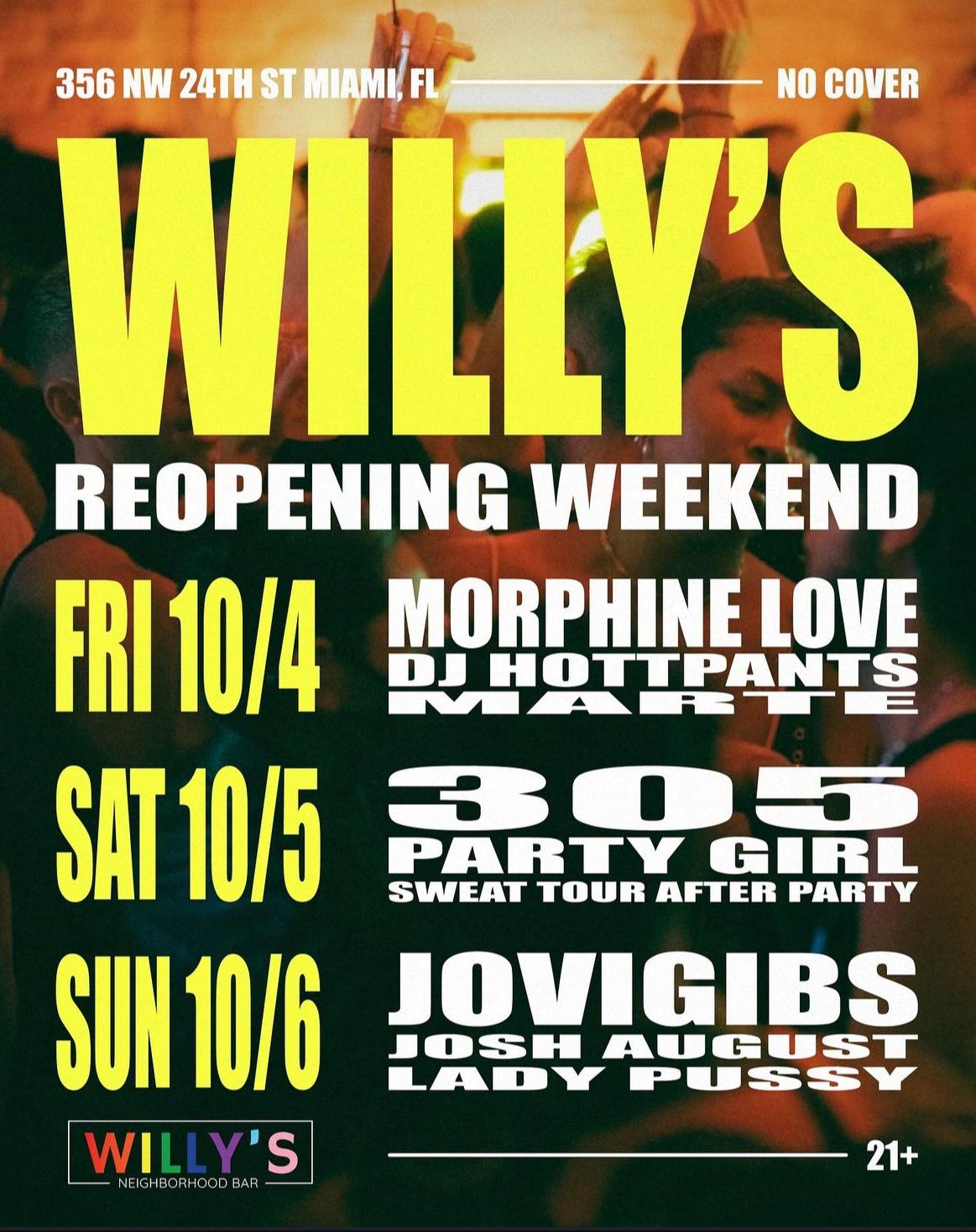 Willy'S Reopening Weekend