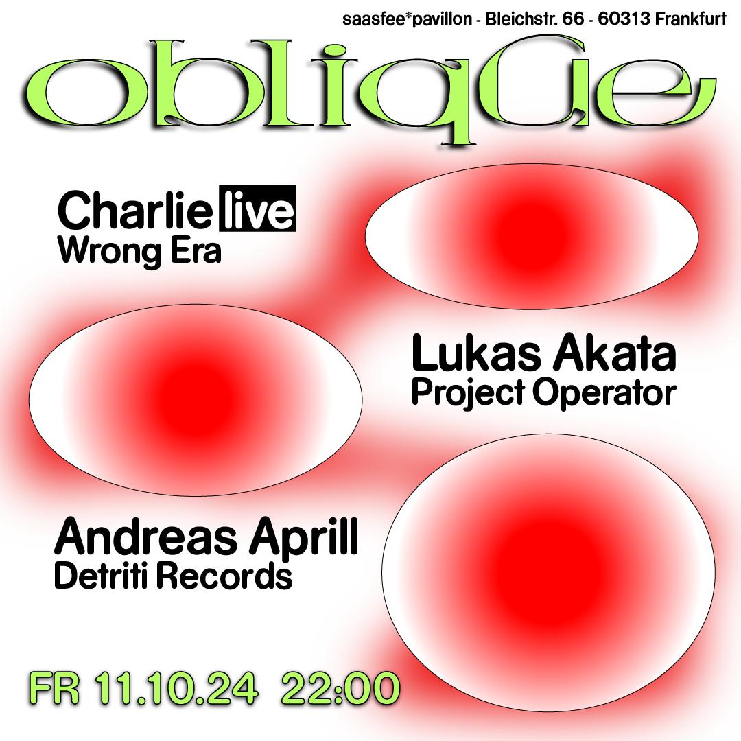 Oblique: Charlie (Live), Lukas Akata, Andreas Aprill