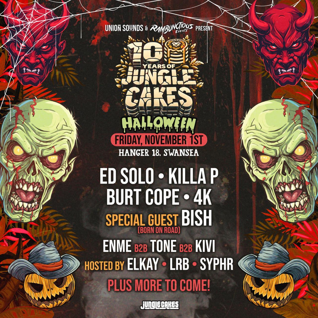 10 Years Of Jungle Cakes - Swansea