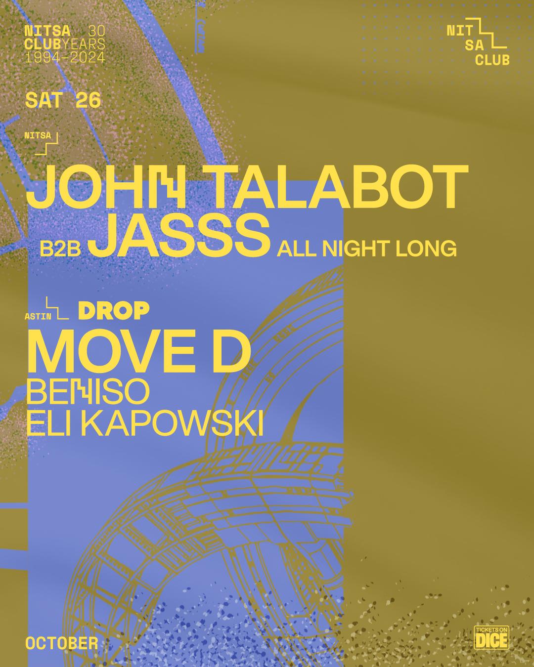 John Talabot B2B Jasss All Night Long / Drop Dance Society: Move D