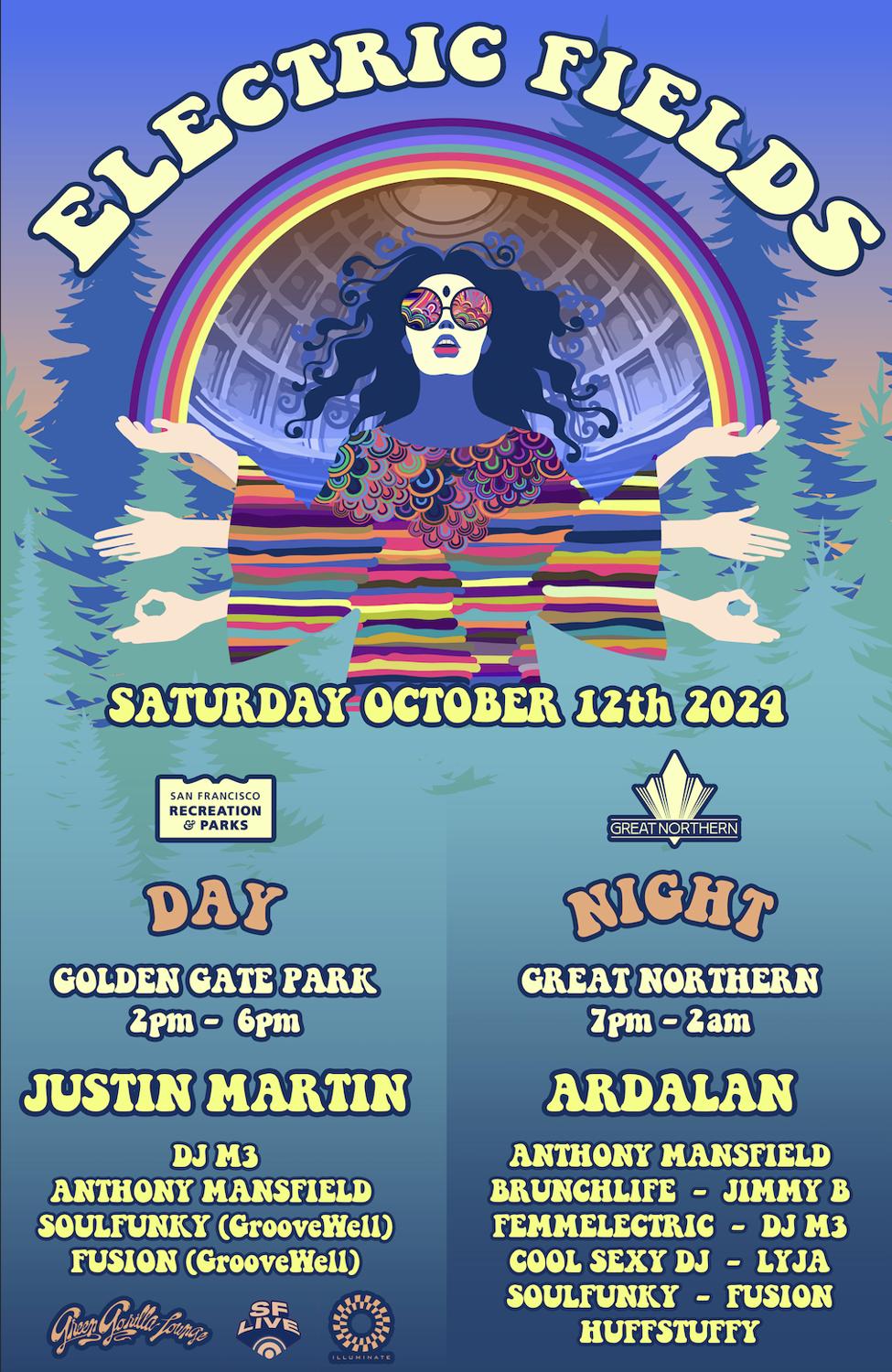 Electric Fields - Free Party - Golden Gate Park Bandshell With Justin Martin