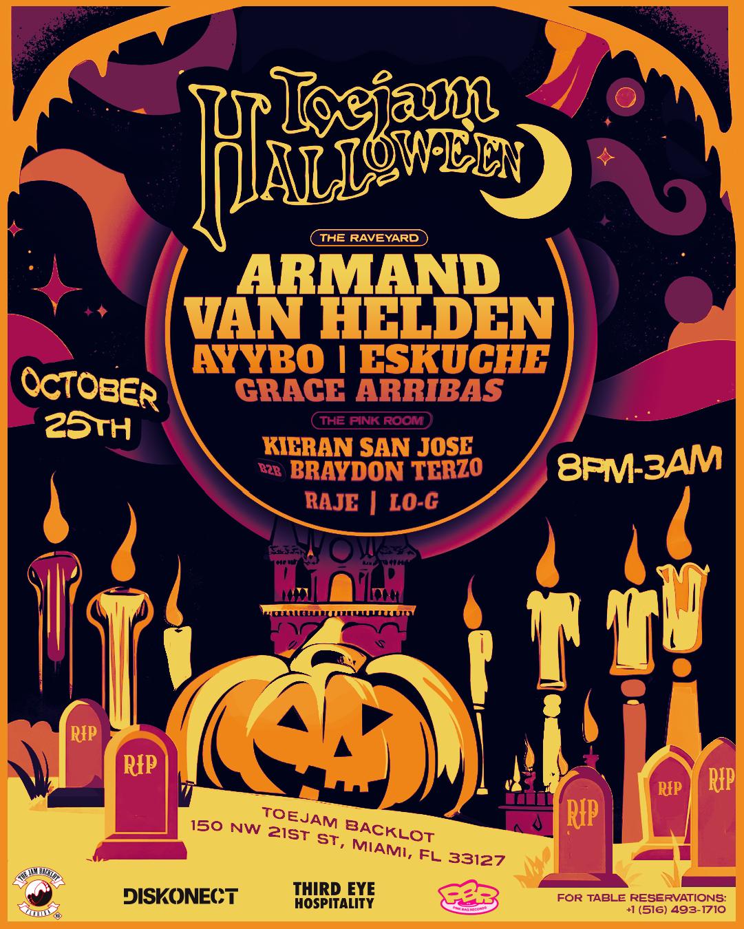 Toejam Halloween: Armand Van Helden & Ayybo