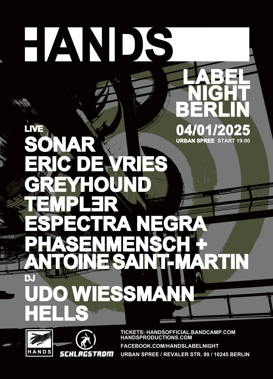 Hands Label Night Berlin