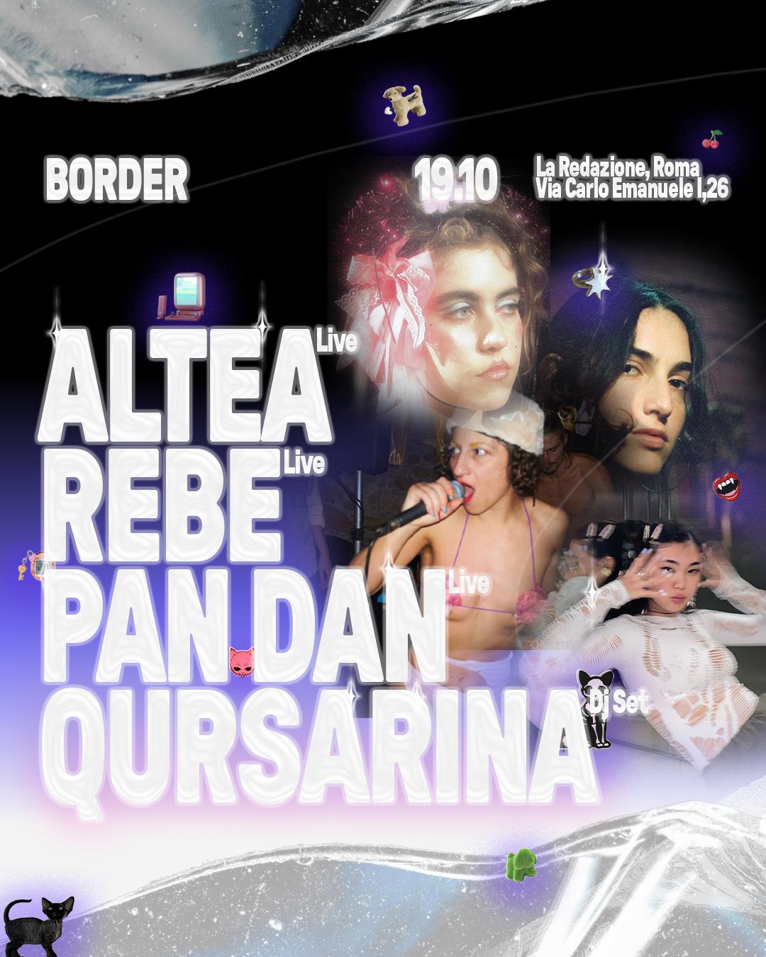 Border: Rebe (Es), Pan Dan, Altea, Qursarina