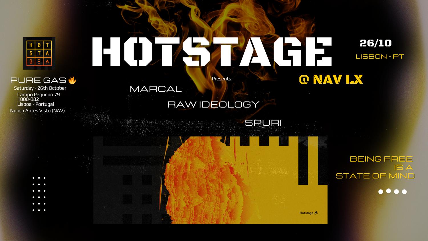 Hotstage @Nav Lx Presents Marcal, Spuri, Raw Ideology