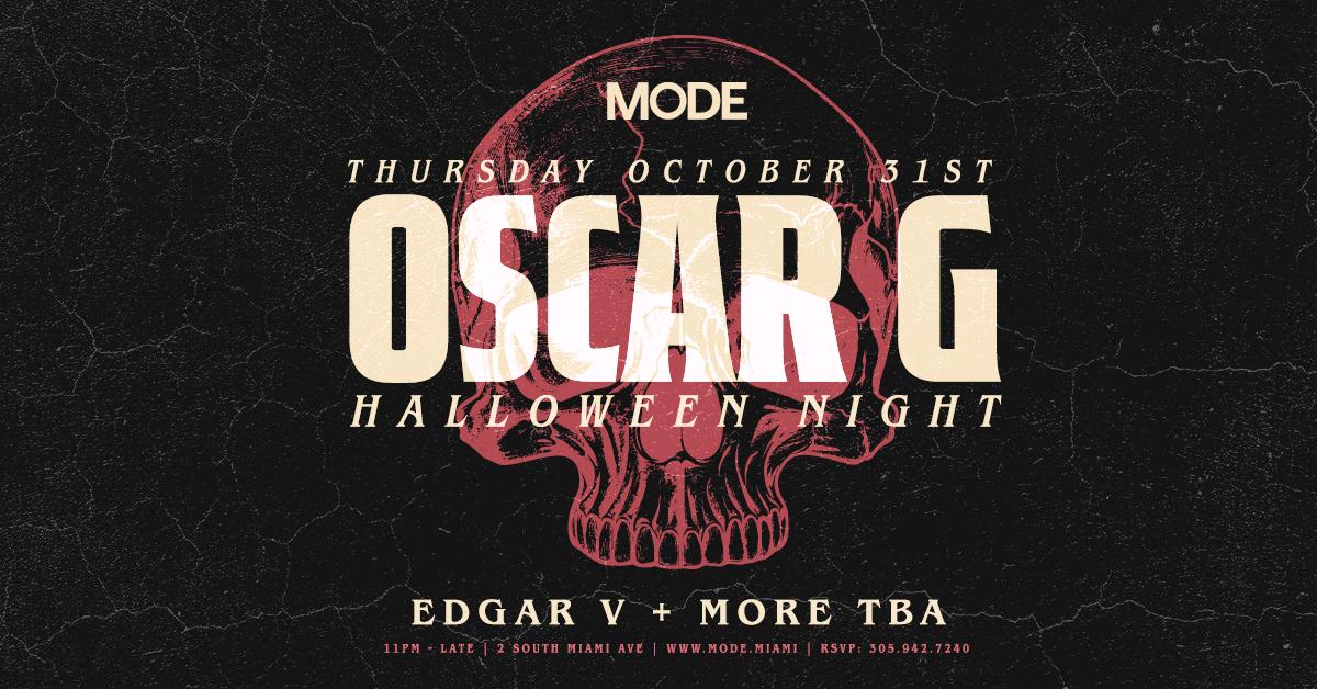 Dj Oscar G (Halloween Night)