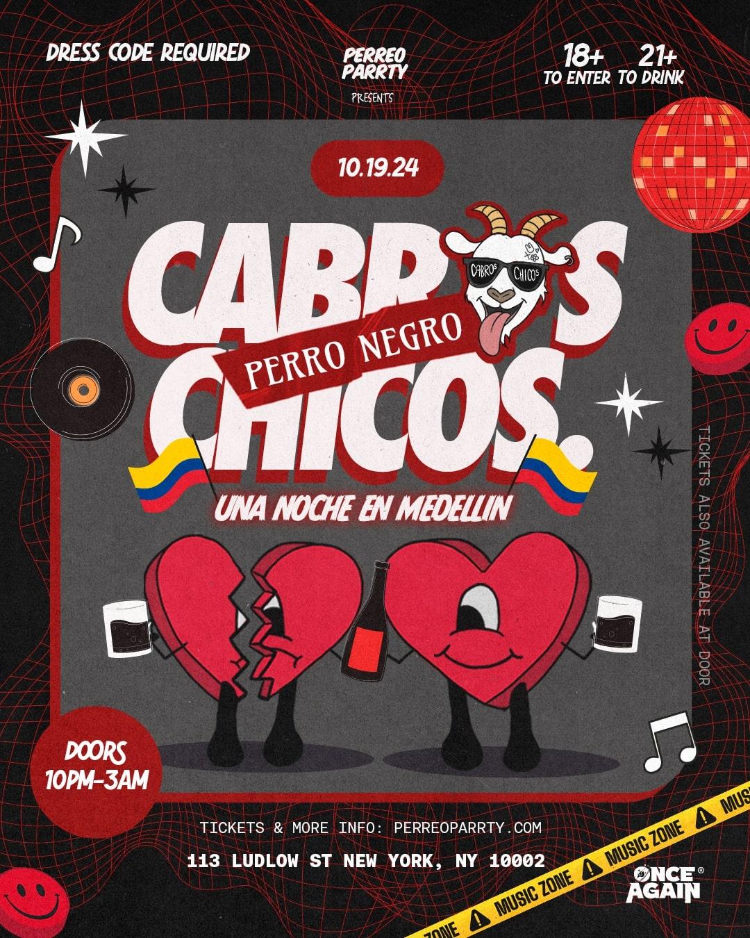 Cabros Chicos - Perro Negro Un Noche En Medellin - 18+ Latin & Reggaeton