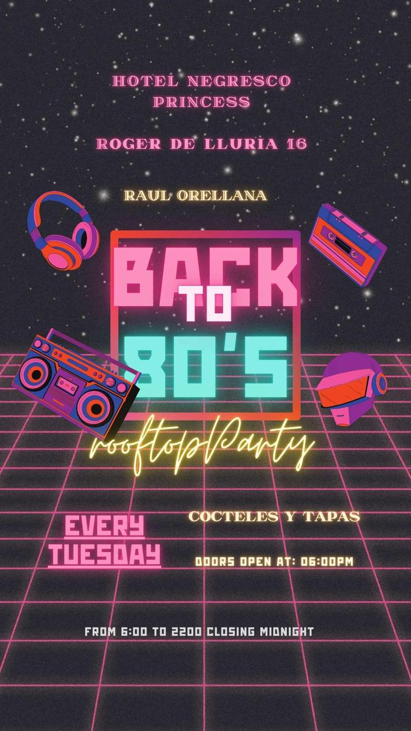 Back To The 80´S Rooftop Party