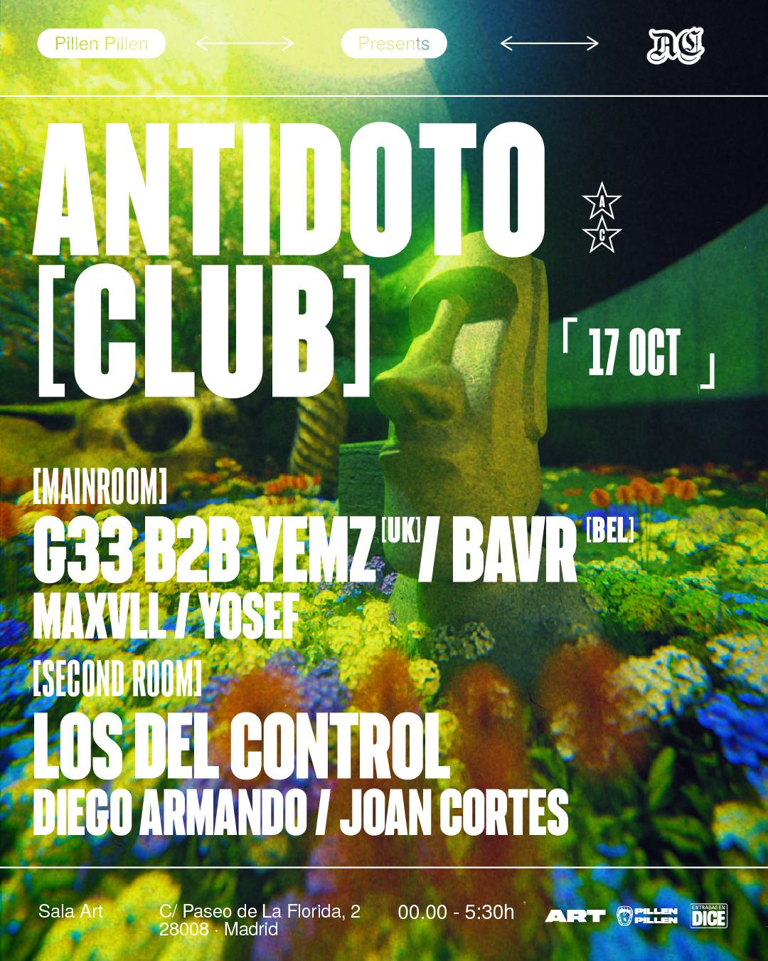 Antídoto Club: G33 B2B Yemz + Los Del Control