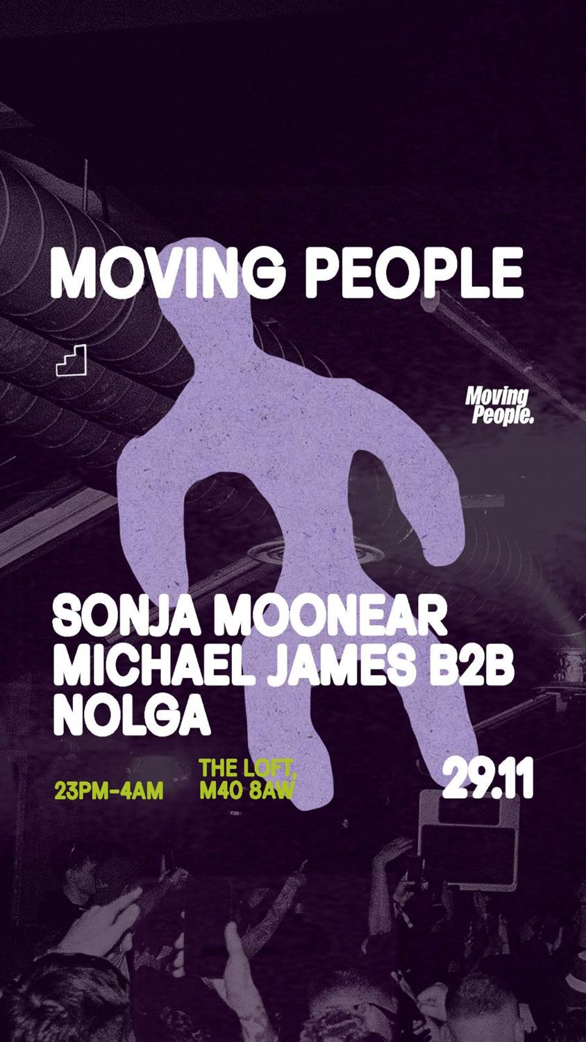 Moving People: Sonja Moonear, Michael James & Nolga