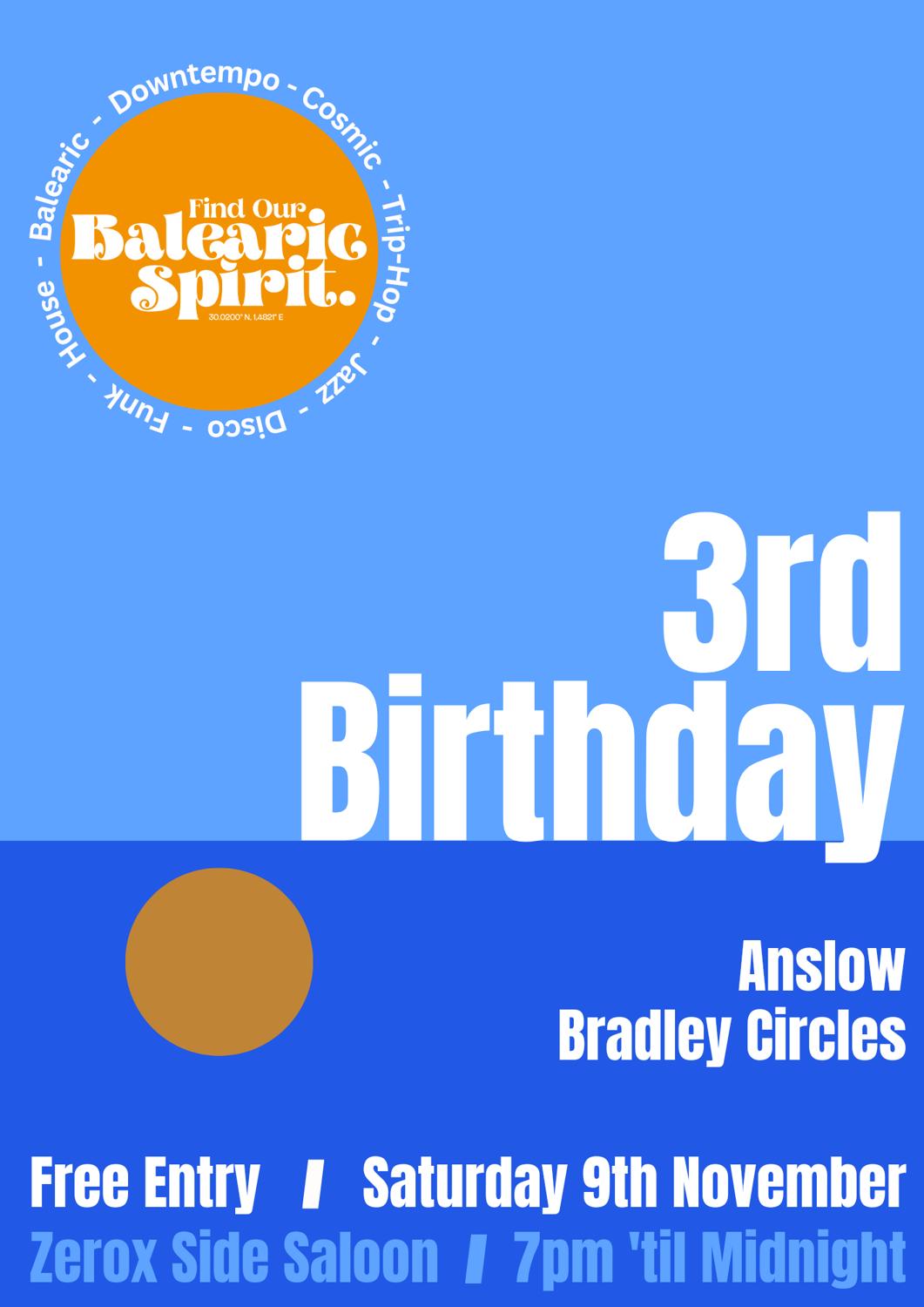 Find Our Balearic Spirit 3Rd Birthday