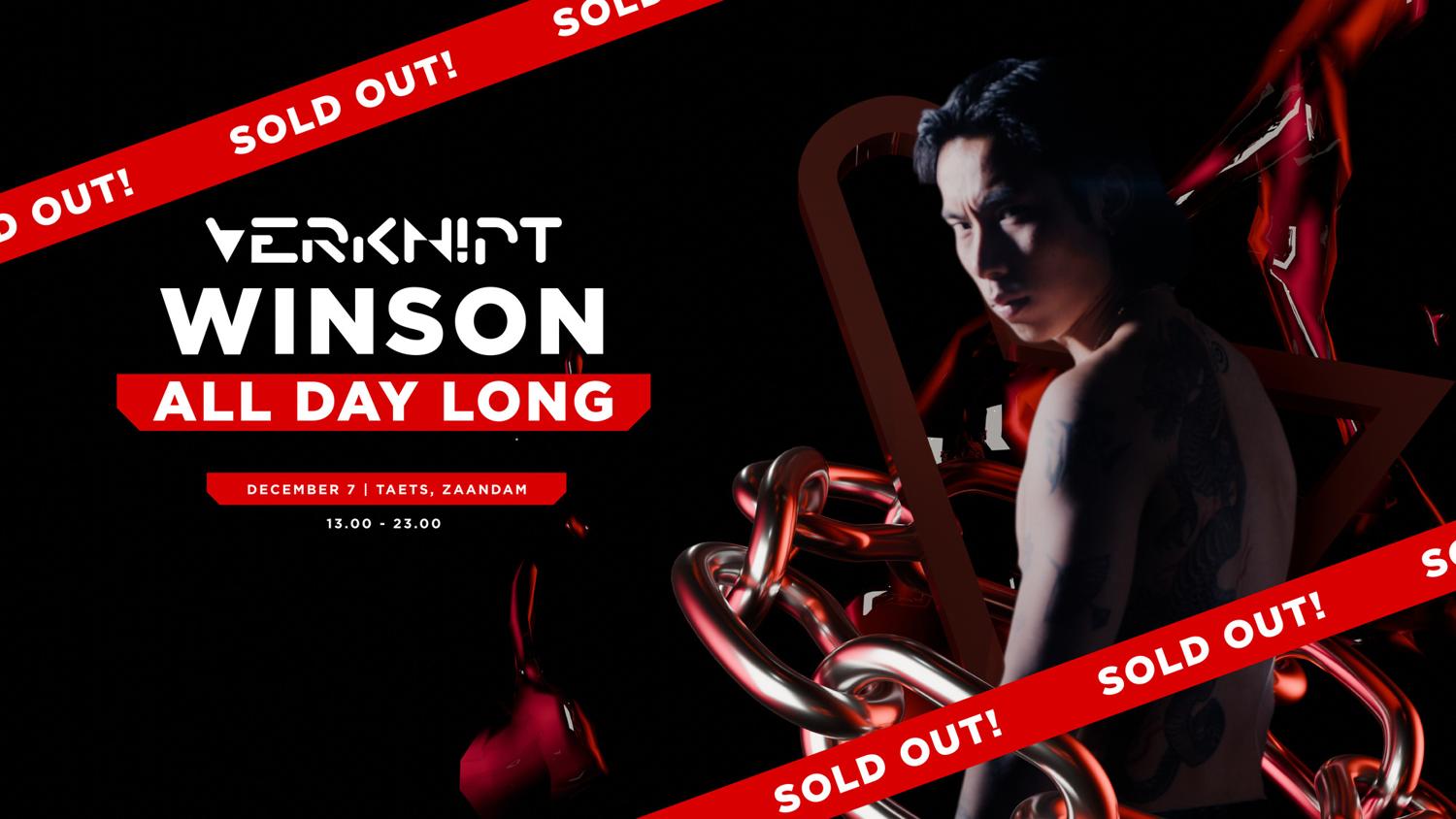 Verknipt Presents Winson All Day Long - December 7 - Sold Out