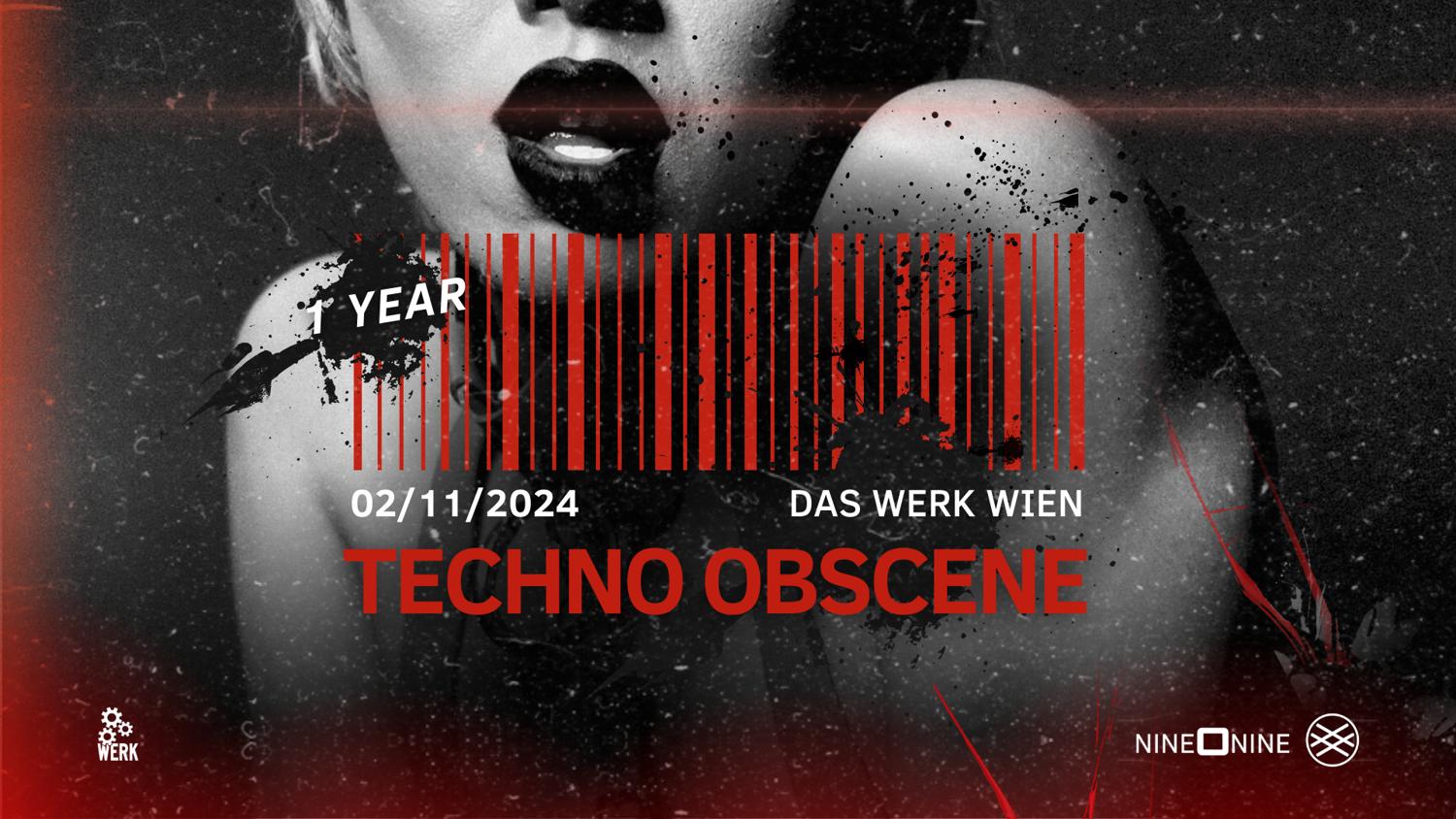 1 Year Techno Obscene - Nine O Nine X Lsh - Das Werk Wien