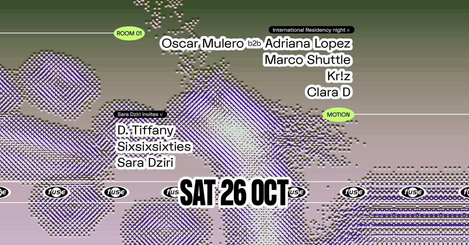 Fuse Presents: Oscar Mulero B2B Adriana Lopez, Marco Shuttle & D. Tiffany