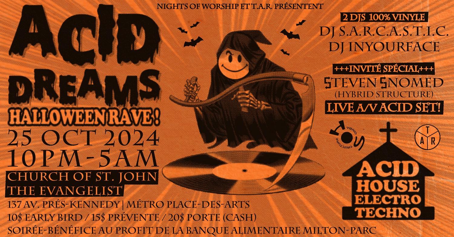 Acid Dreams - Halloween Rave (100% Vinyl + Live Set)